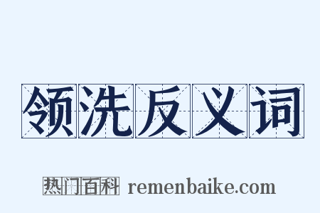领洗反义词是什么意思的图片